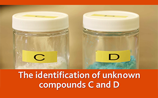 The identification of unknown compounds C and D