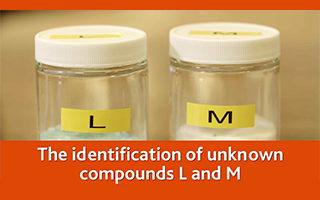 The identification of unknown compounds L and M