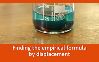 Finding the empirical formula by displacement