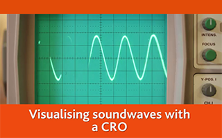 Visualising sound waves with a CRO