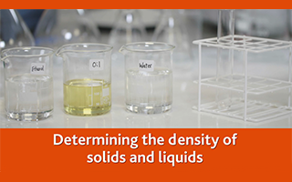 Determining the density of solids and liquids
