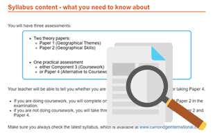 igcse geography case study list