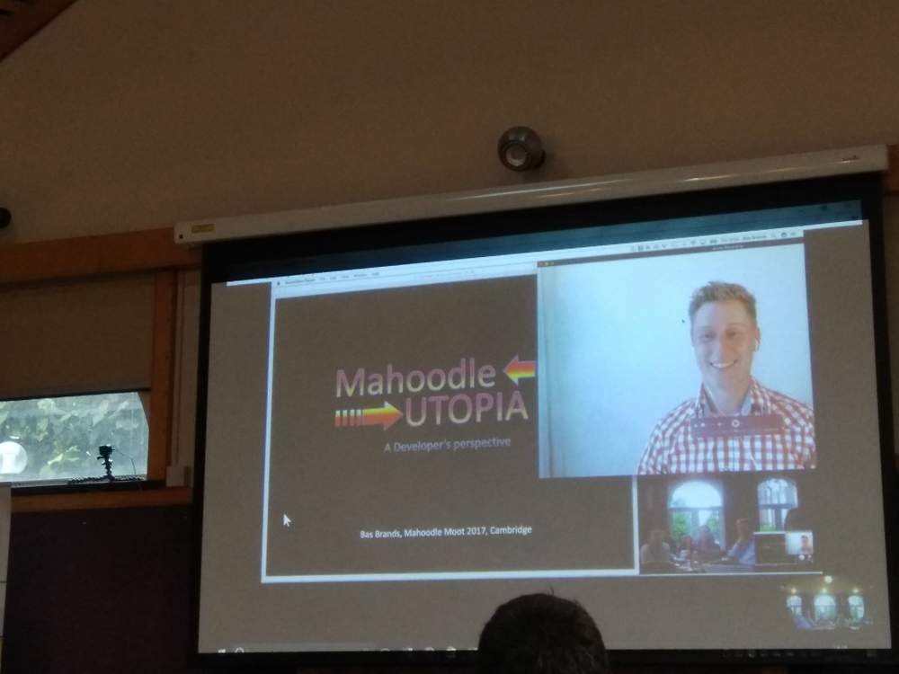 Bas joins the MahoodleMoot via Google Hangouts